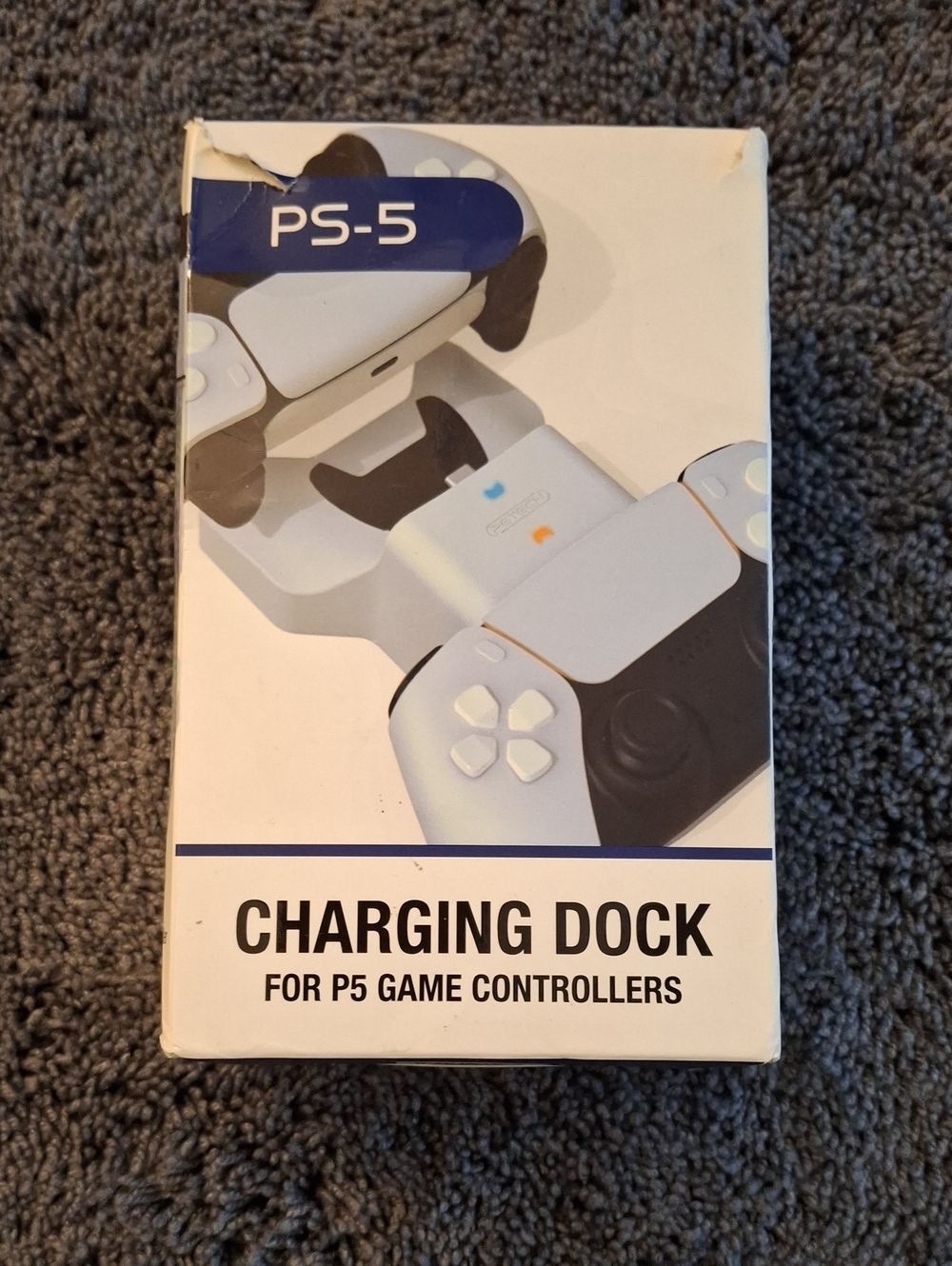 Benazcap White Dual Charging Station Dock for PS-5 Dual Sense Game Controllers